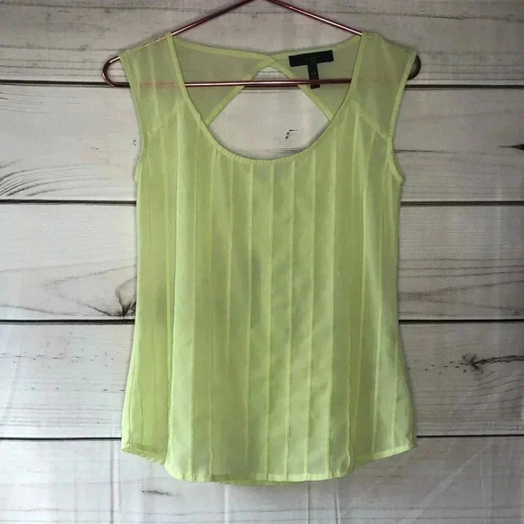 Jessica Simpson Yellow Sheer Pullover Blouse XS - Picture 1 of 9
